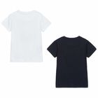 Boys White & Navy T-Shirt Set (2-Pack), 1, hi-res
