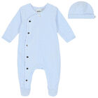 Baby Boys Blue Babygrow Gift Set, 2, hi-res