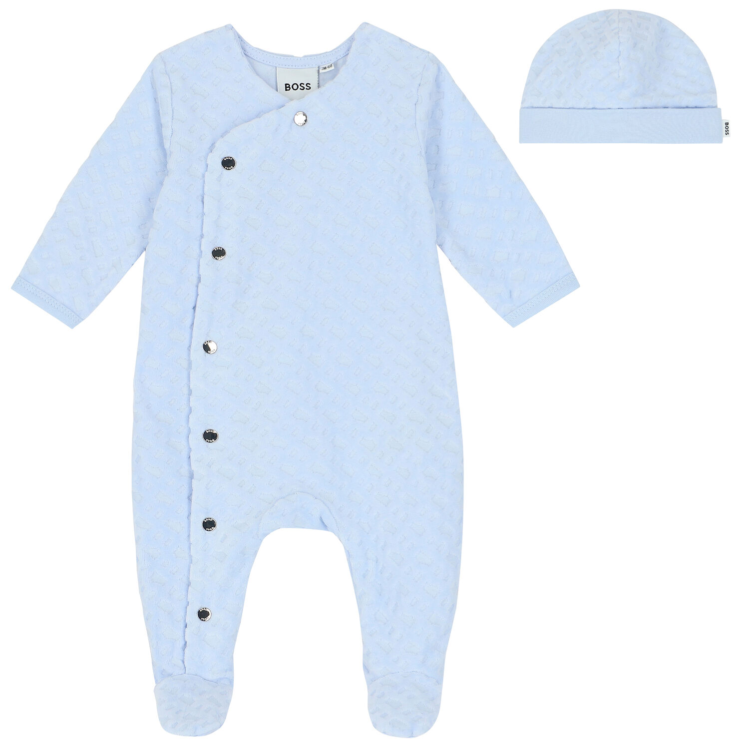 Baby Boys Blue Babygrow Gift Set, 2, hi-res