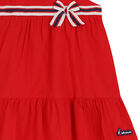 Girls Red Seersucker Dress, 1, hi-res