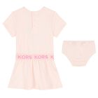 Younger Girls Pink Logo Dress Set, 1, hi-res