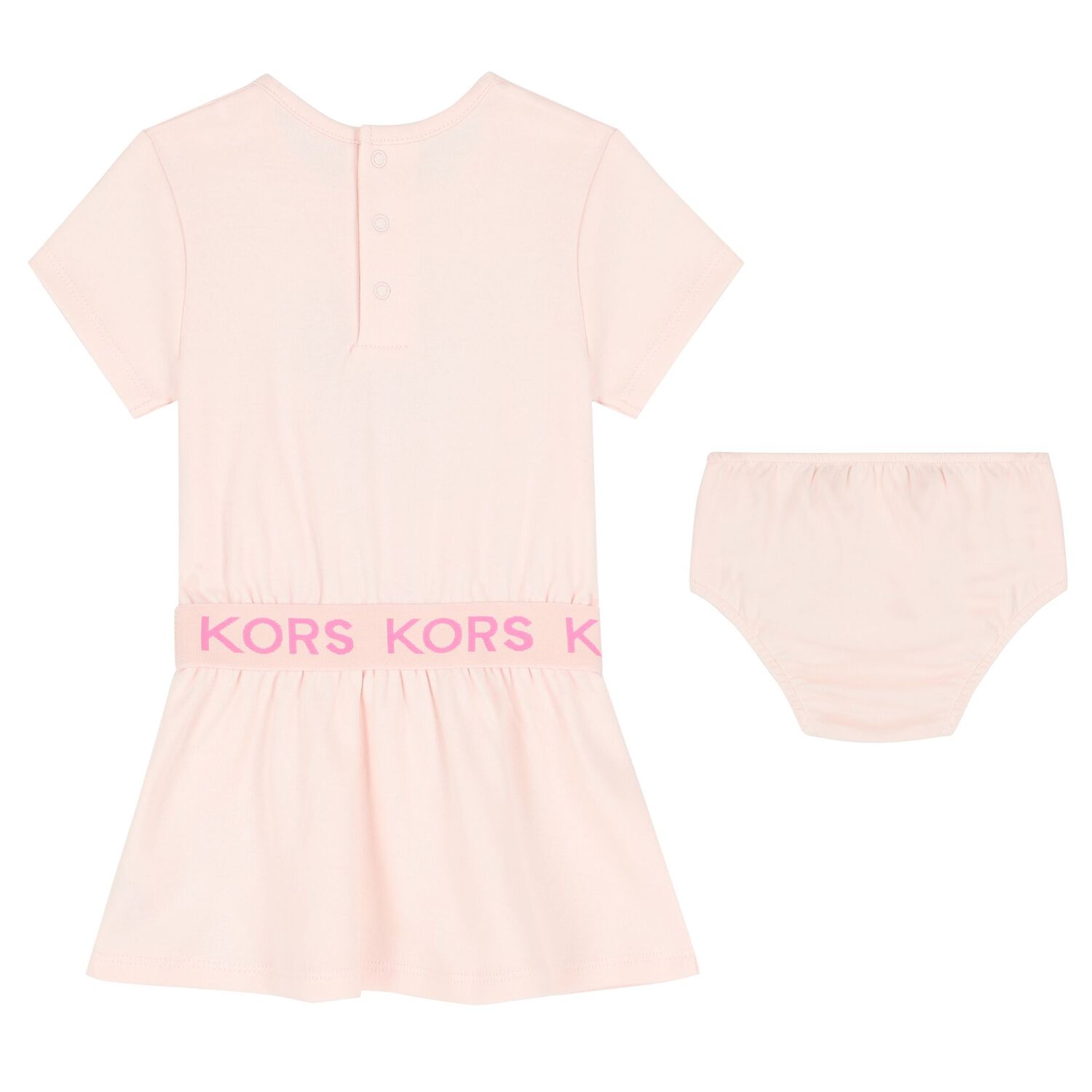 Younger Girls Pink Logo Dress Set, 1, hi-res