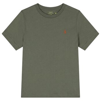 Boys Green Logo T-Shirt 