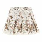 Girls Ivory & Gold Special Occasion Skirt, 1, hi-res