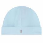 Baby Boys Blue Logo Hat, 1, hi-res
