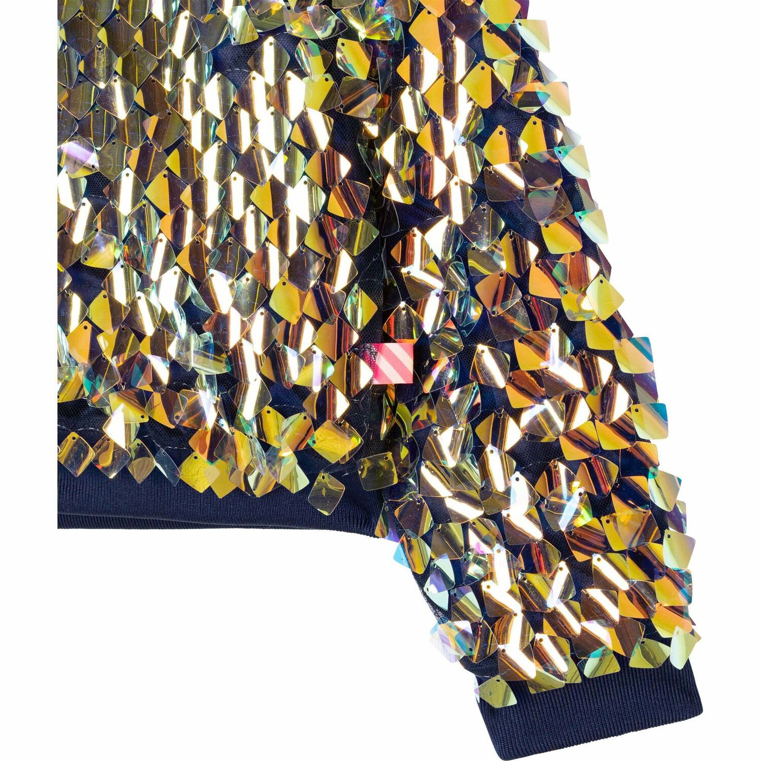 Girls Iridescent Embellished Sequin Jacket, 1, hi-res