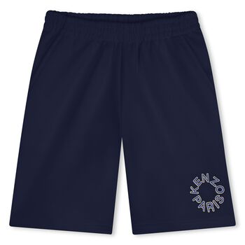 Navy Blue Logo Shorts