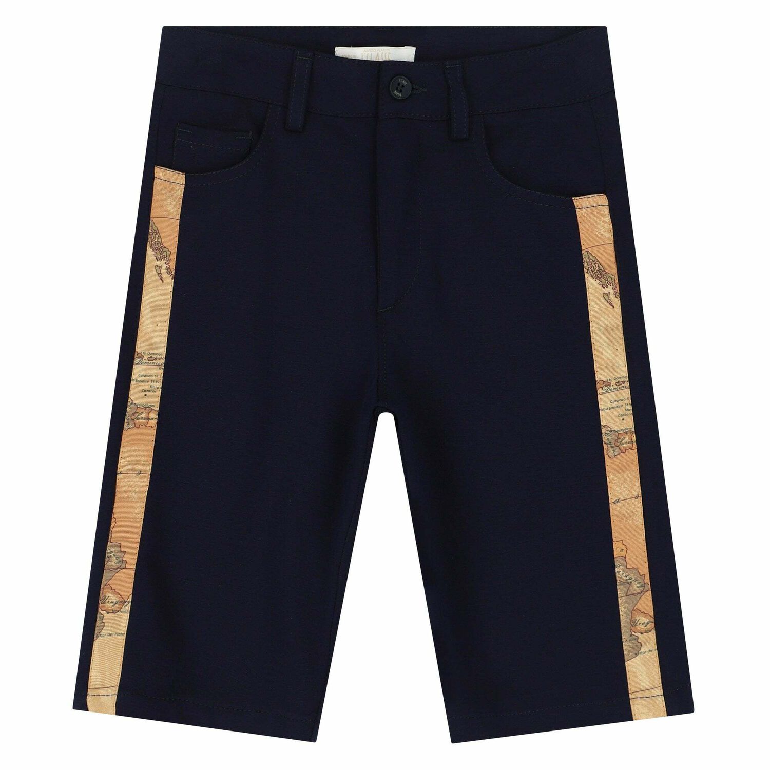 Boys Navy Blue Shorts, 1, hi-res