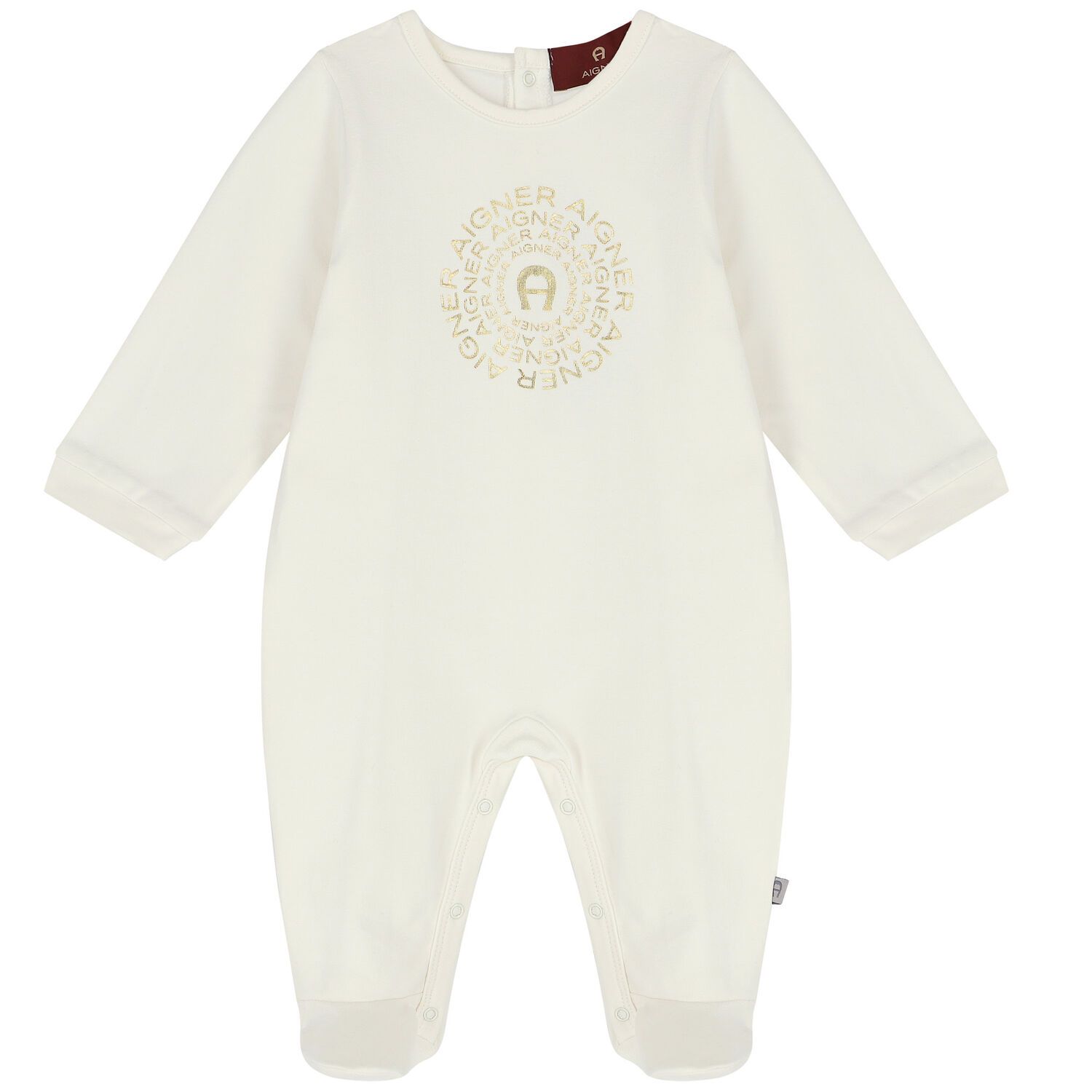 Ivory & Gold Logo Babygrow Gift Set, 1, hi-res
