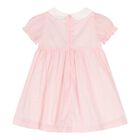 Baby Girls Pink Smocked Dress, 1, hi-res