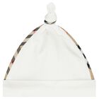 White Check Romper Gift Set, 1, hi-res