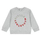 Younger Boys Grey Logo Sweatshirt, 1, hi-res