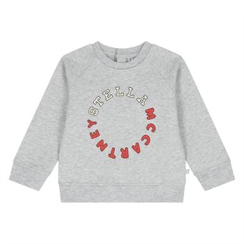 Younger Boys Grey Logo Sweatshirt