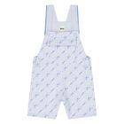 Baby Boys Blue Logo Dungaree, 1, hi-res