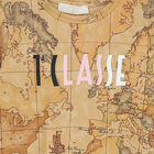 Girls Beige & Black Geo Map Dress, 1, hi-res