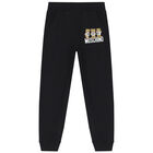 Black Teddy Bear Logo Tracksuit, 1, hi-res
