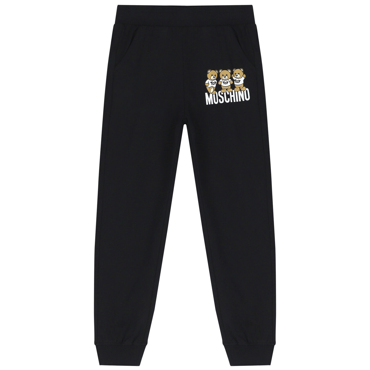 Black Teddy Bear Logo Tracksuit, 1, hi-res