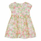 Girls Pink Floral Chiffon Dress, 1, hi-res