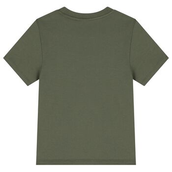 Boys Green Logo T-Shirt
