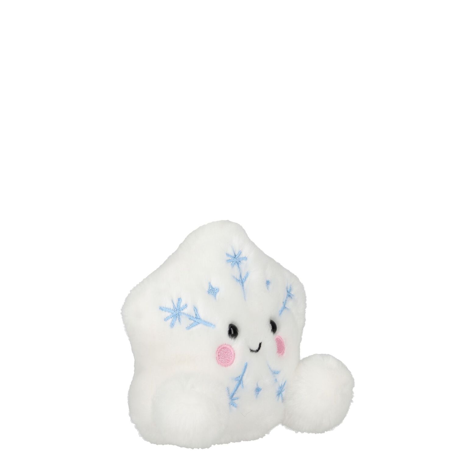 Palm Pals White Glisten Snowflake Soft Toy ( 13CM ), 1, hi-res