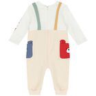 Baby Boys Ivory Romper, 1, hi-res