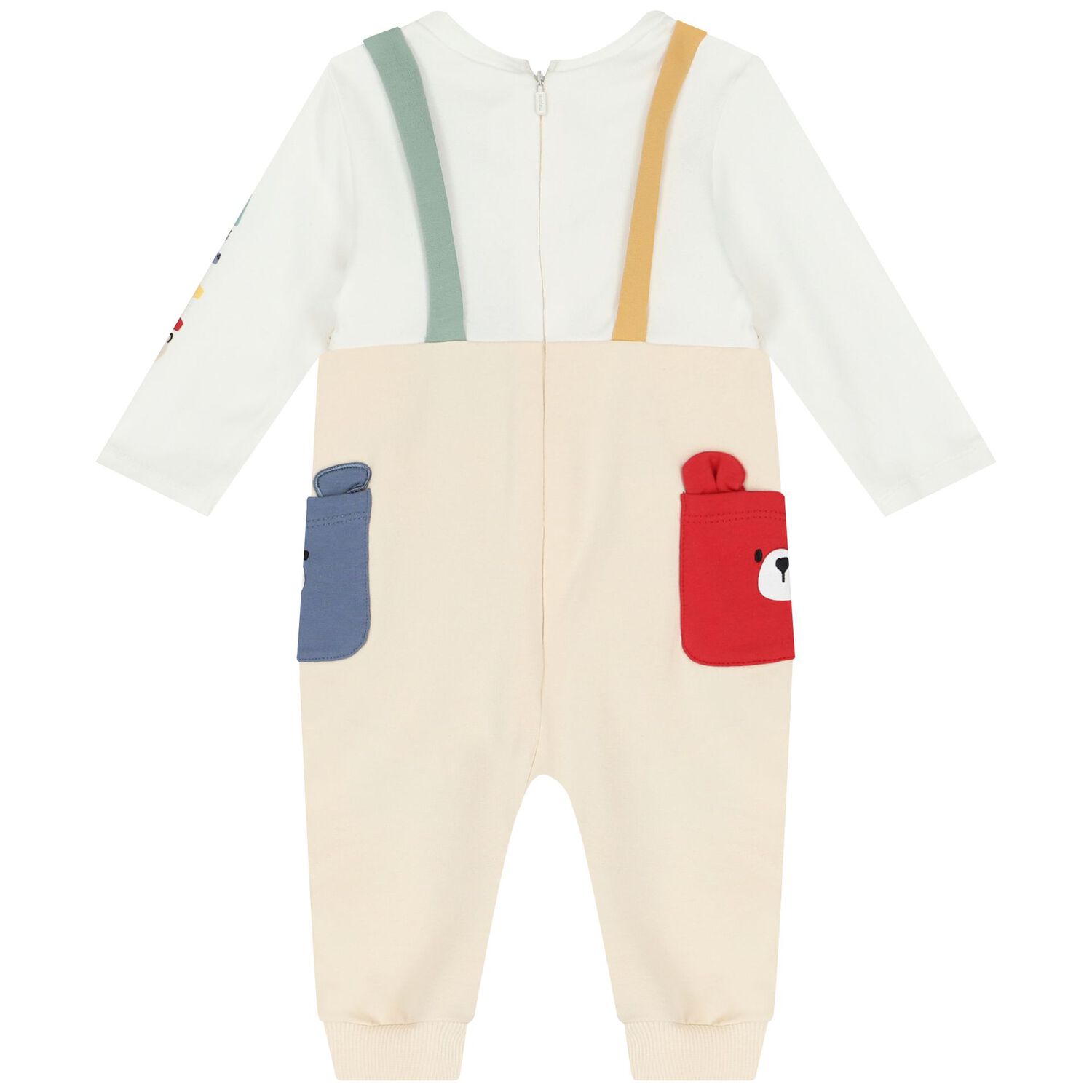 Baby Boys Ivory Romper, 1, hi-res