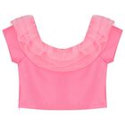 Girls Pink & Blue Skirt Set, 1, hi-res