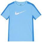 Boys Blue Logo Dri-Fit T-Shirt, 3, hi-res
