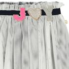 Girls White Tulle Skirt, 1, hi-res