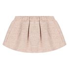 Younger Girls Pink Tweed Knit Skirt Set, 1, hi-res