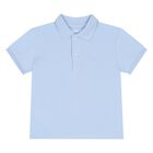 Younger Boys Blue Logo Polo Shirt, 3, hi-res