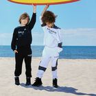 White & Black Logo Hooded Top, 1, hi-res