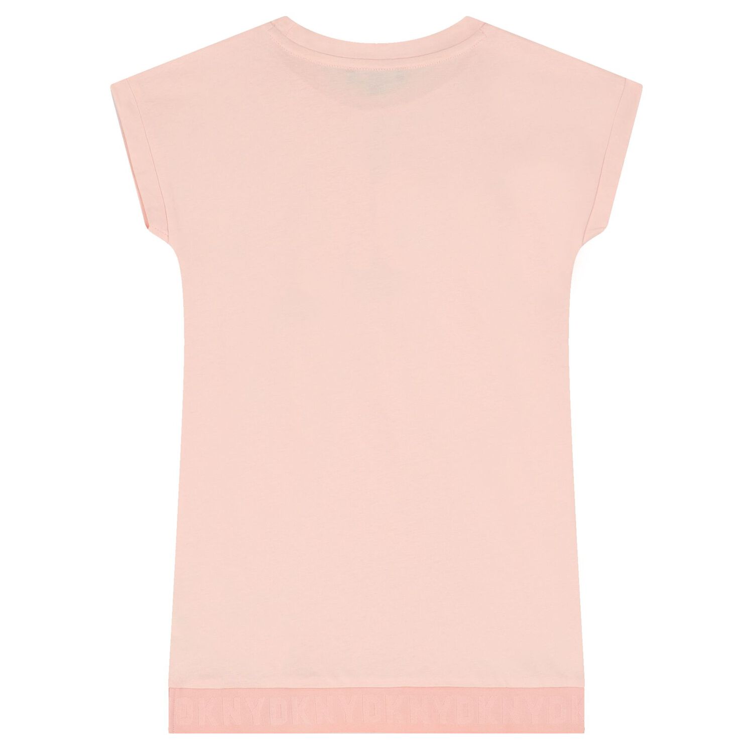 Girls Pink Logo Dress, 1, hi-res