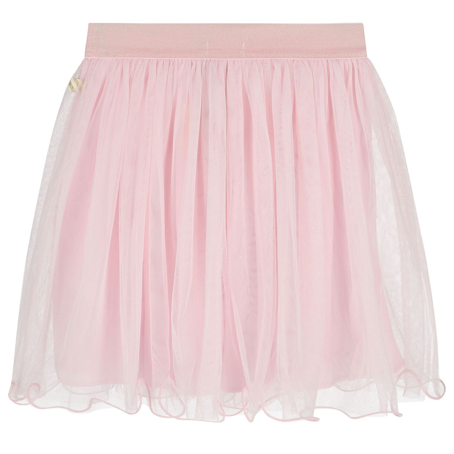 Girls Pink Embellished Tulle Skirt, 1, hi-res