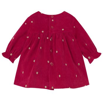 Baby Girls Red Polka Dots Dress