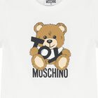 White Teddy Bear Logo T-Shirt, 1, hi-res