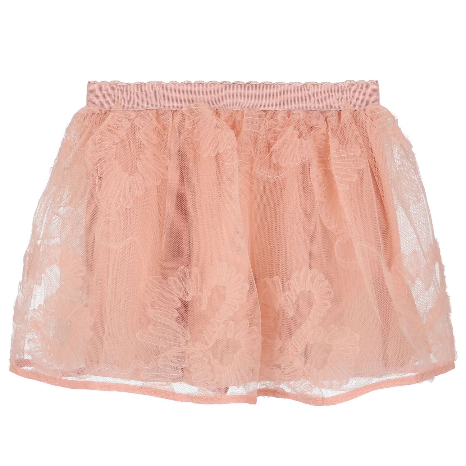 Younger Girls Pink Tulle Skirt, 4, hi-res