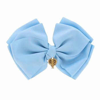 Girls Blue Bow Hairclip