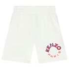 Boys Ivory Logo Shorts, 1, hi-res