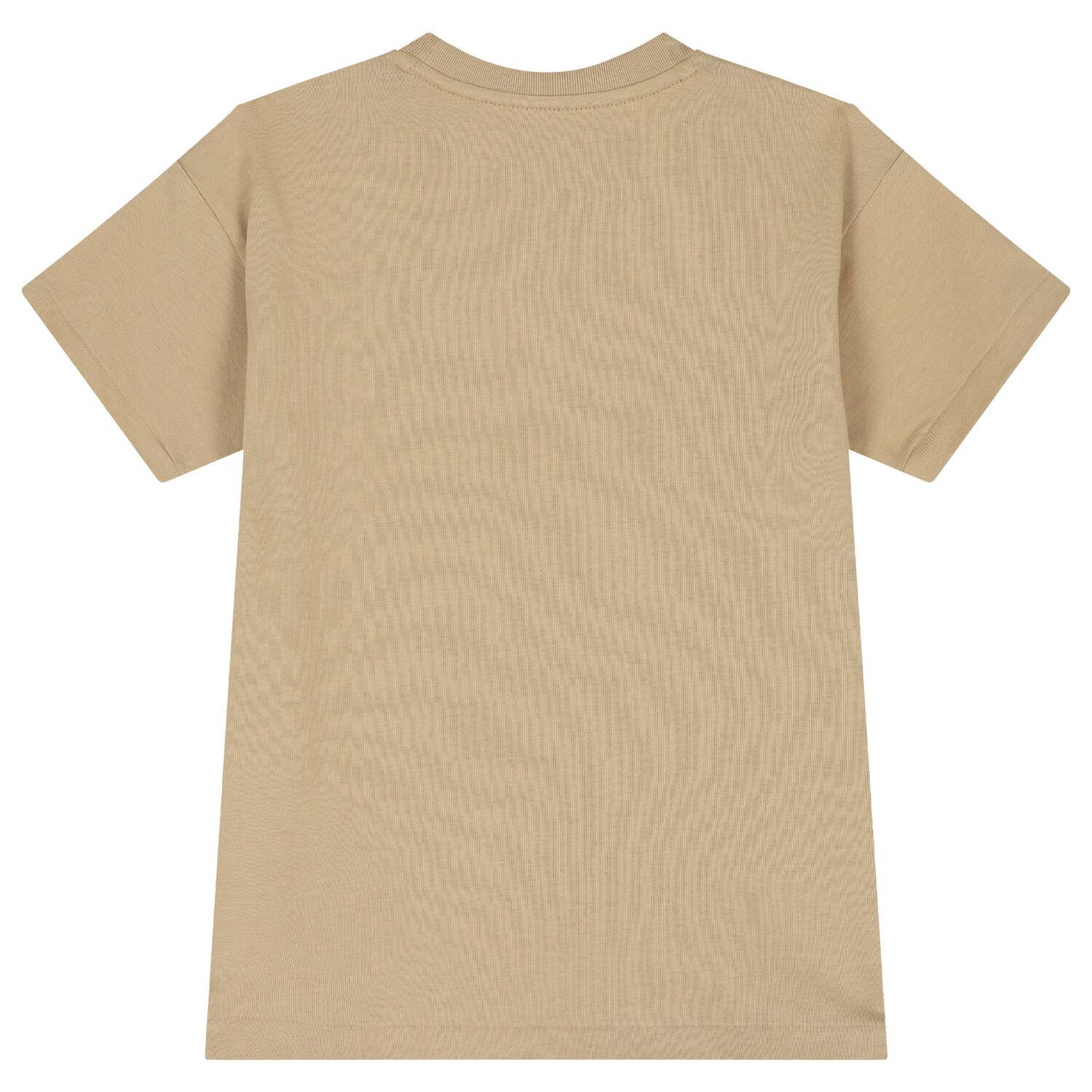 Boys Beige Logo T-Shirt, 1, hi-res