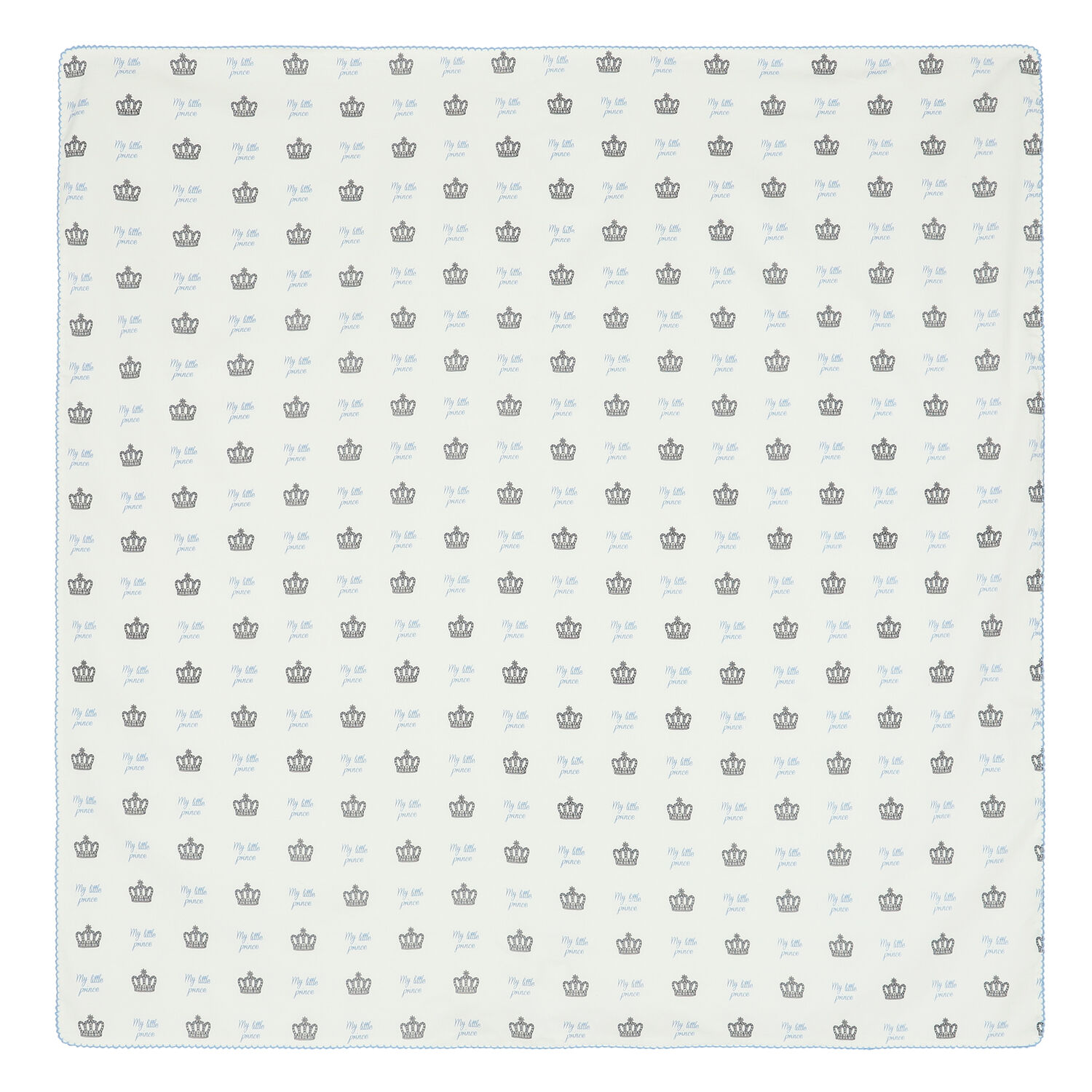 Baby Boys White & Blue Blanket, 2, hi-res