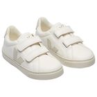 White Logo Leather Trainers , 1, hi-res