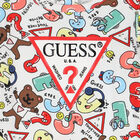 Baby Boys White Logo Babygrow, 1, hi-res