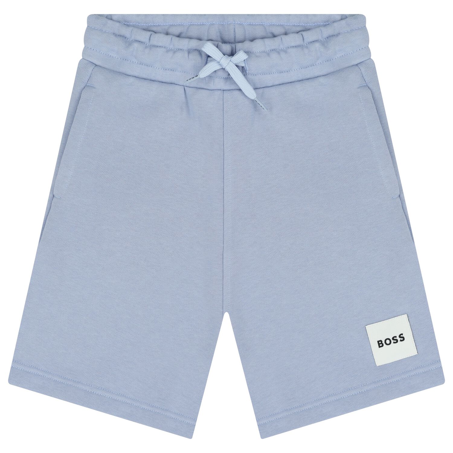 Boys Blue Logo Shorts, 1, hi-res