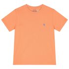 Boys Orange Logo T-Shirt, 1, hi-res