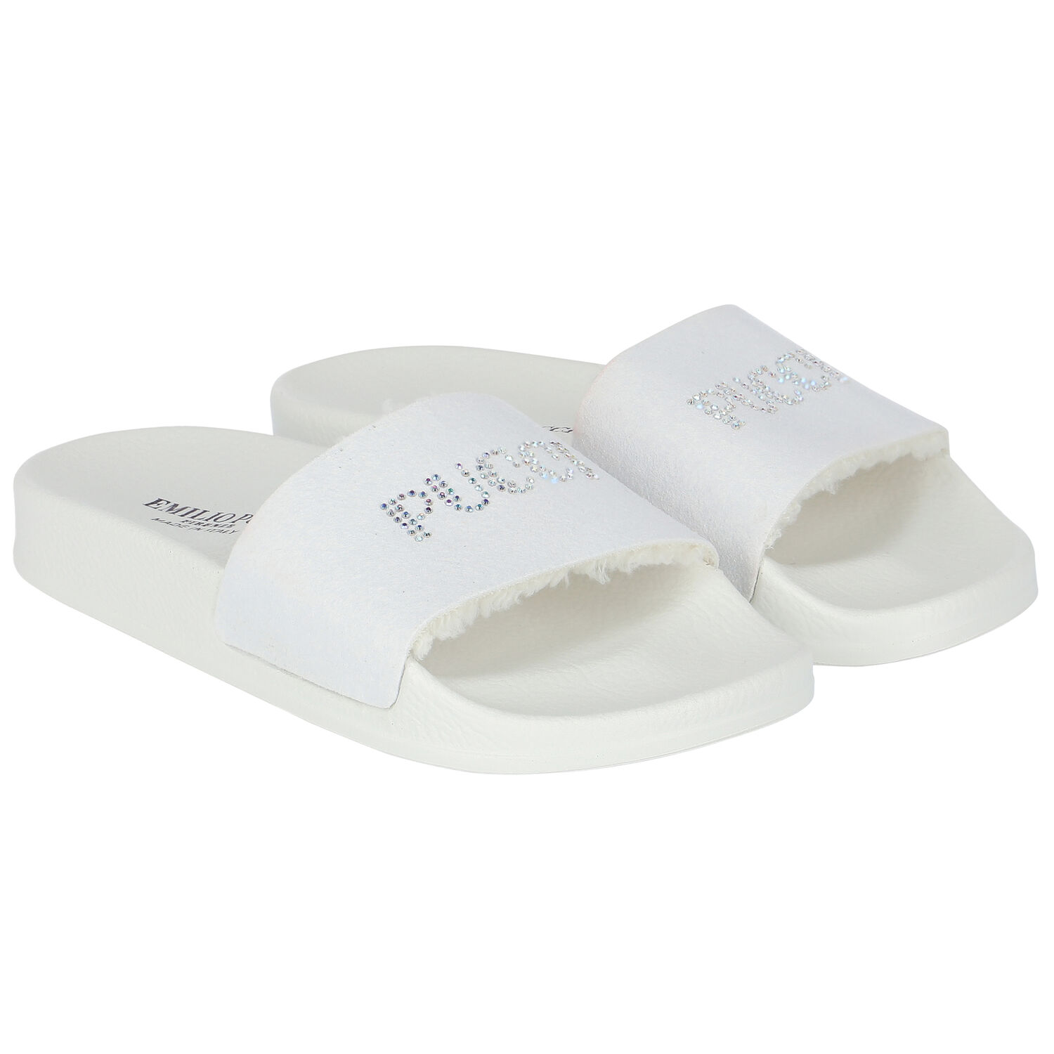 Girls White Logo Sliders, 1, hi-res image number null