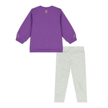 Younger Girls Purple & Grey Disney Leggings Set