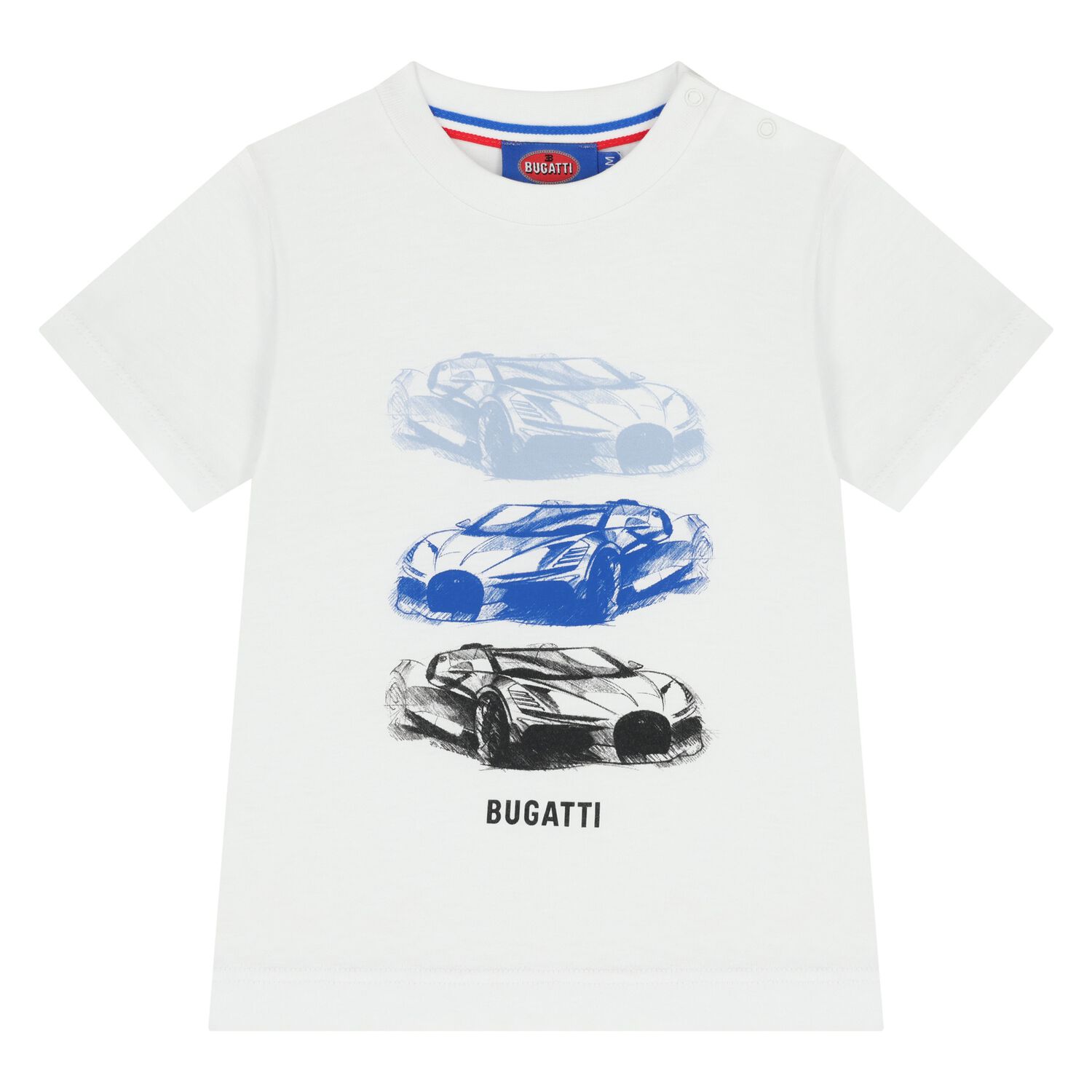 Younger Boys White Logo T-Shirt, 1, hi-res