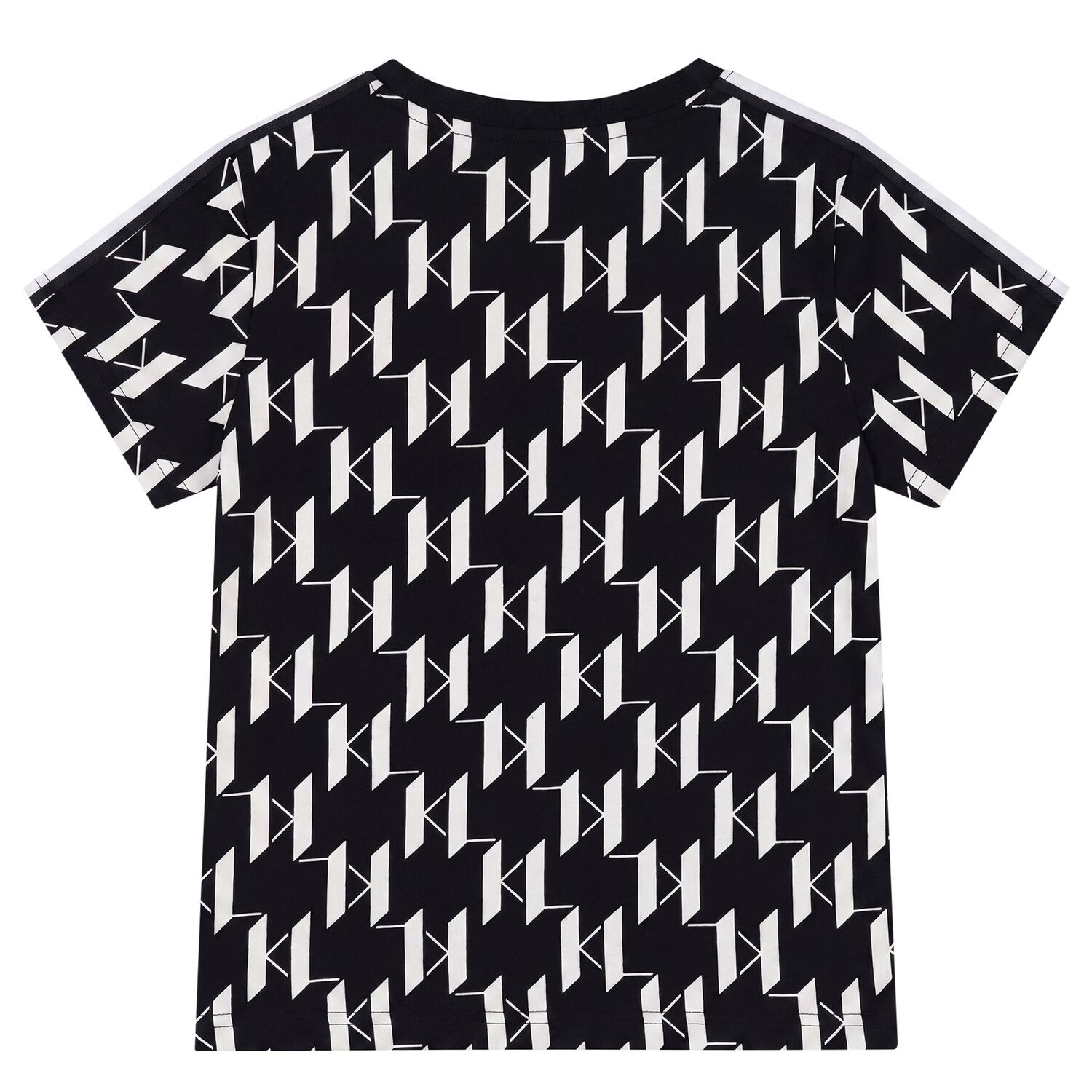 Boys Black & White Logo T-Shirt, 1, hi-res