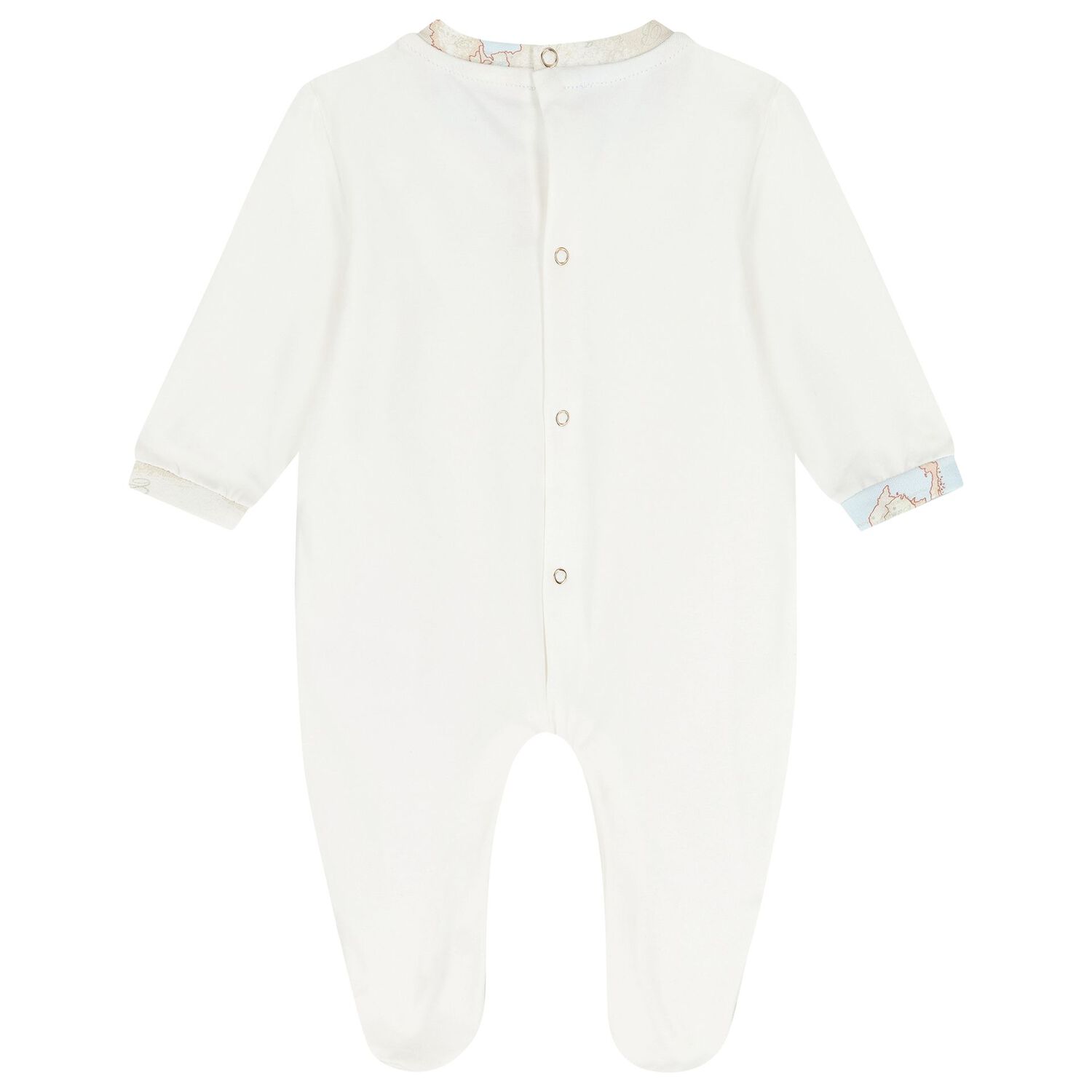 Baby Boys Blue & Ivory Geo Map Babygrow Gift Set, 1, hi-res